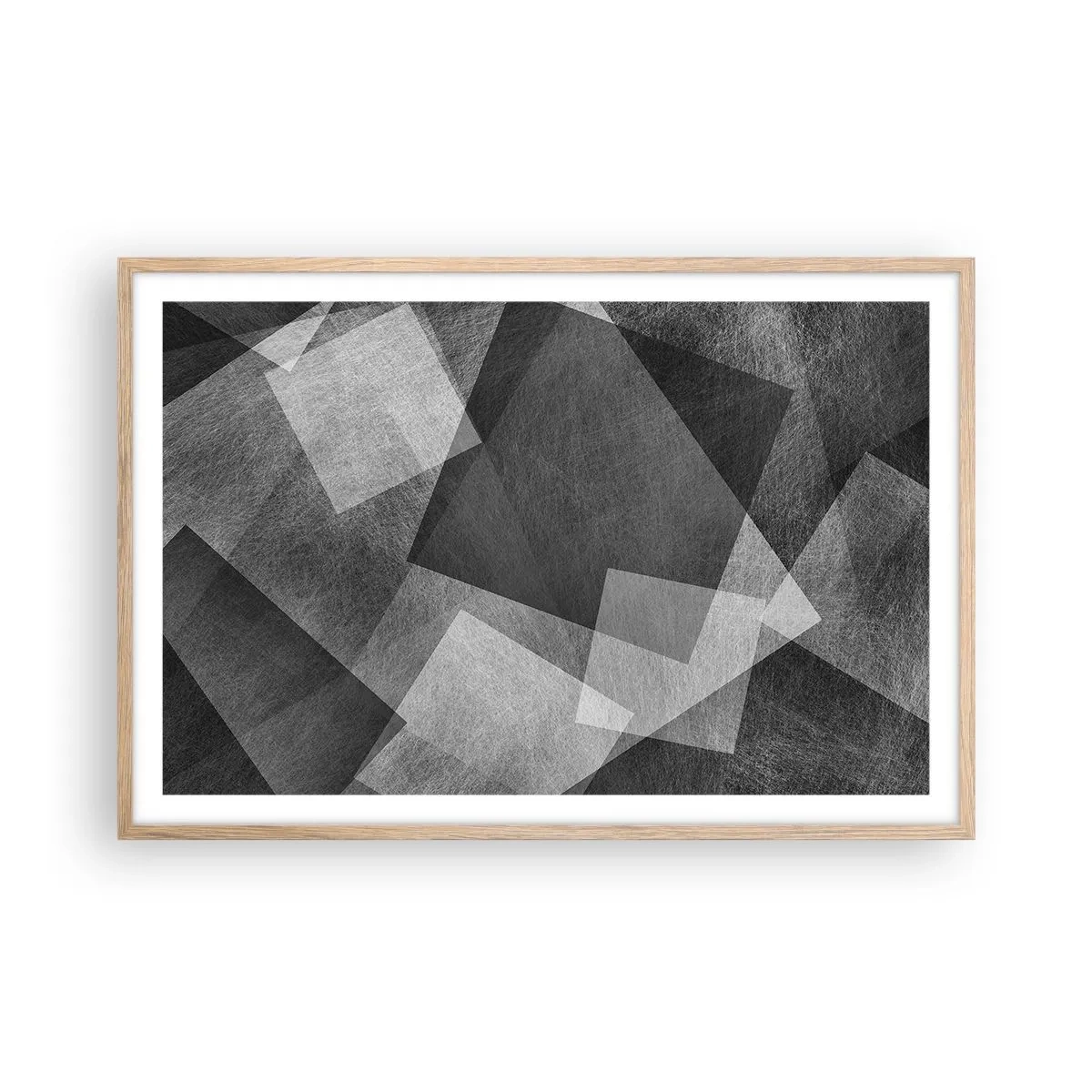 Pôster com moldura de carvalho claro - Um eterno símbolo da durabilidade e da ordem - 91x61 cm