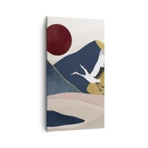Quadro em tela - E o dia acaba novamente - 45x80 cm