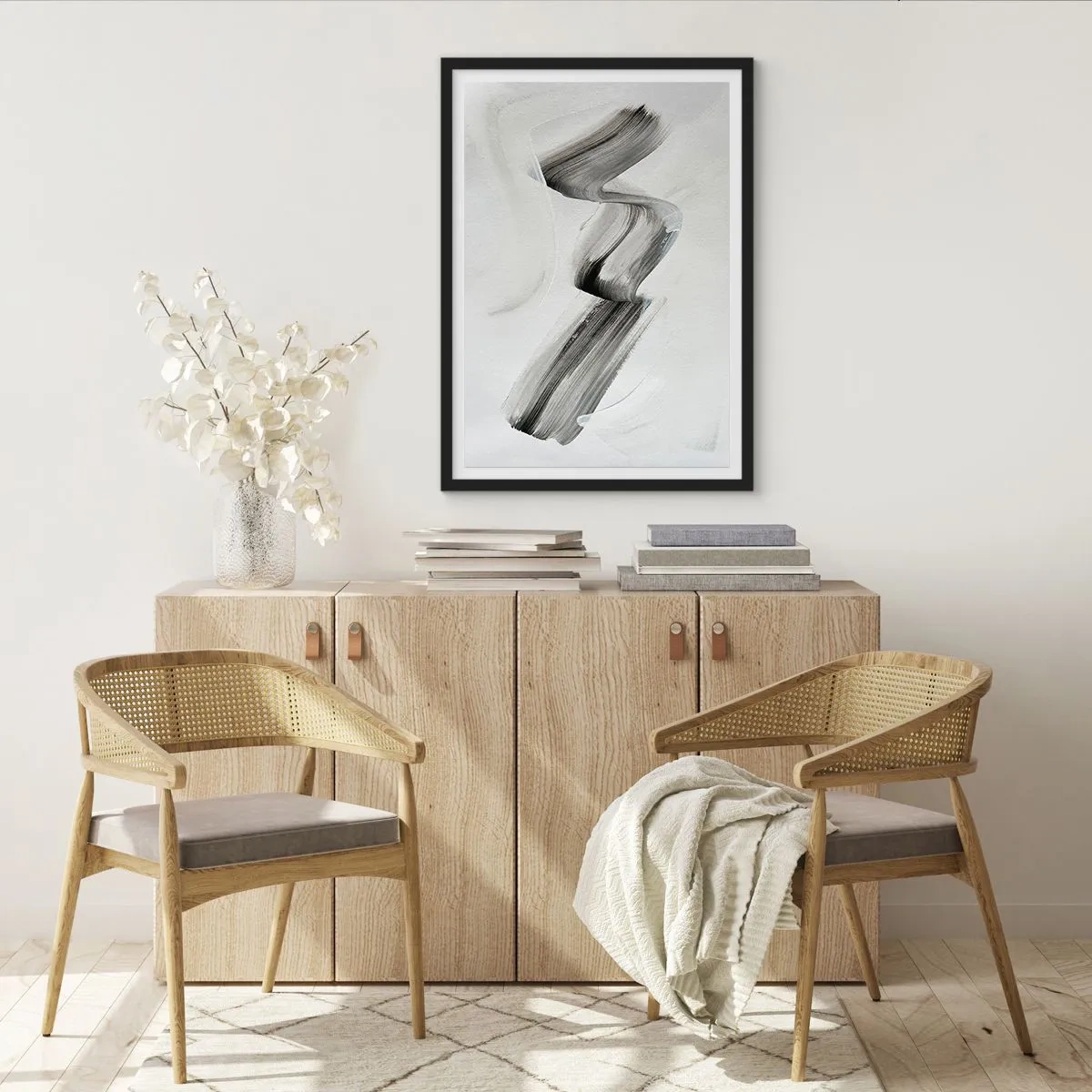 Pôster com moldura preta - Casualmente para se divertir - 70x100 cm