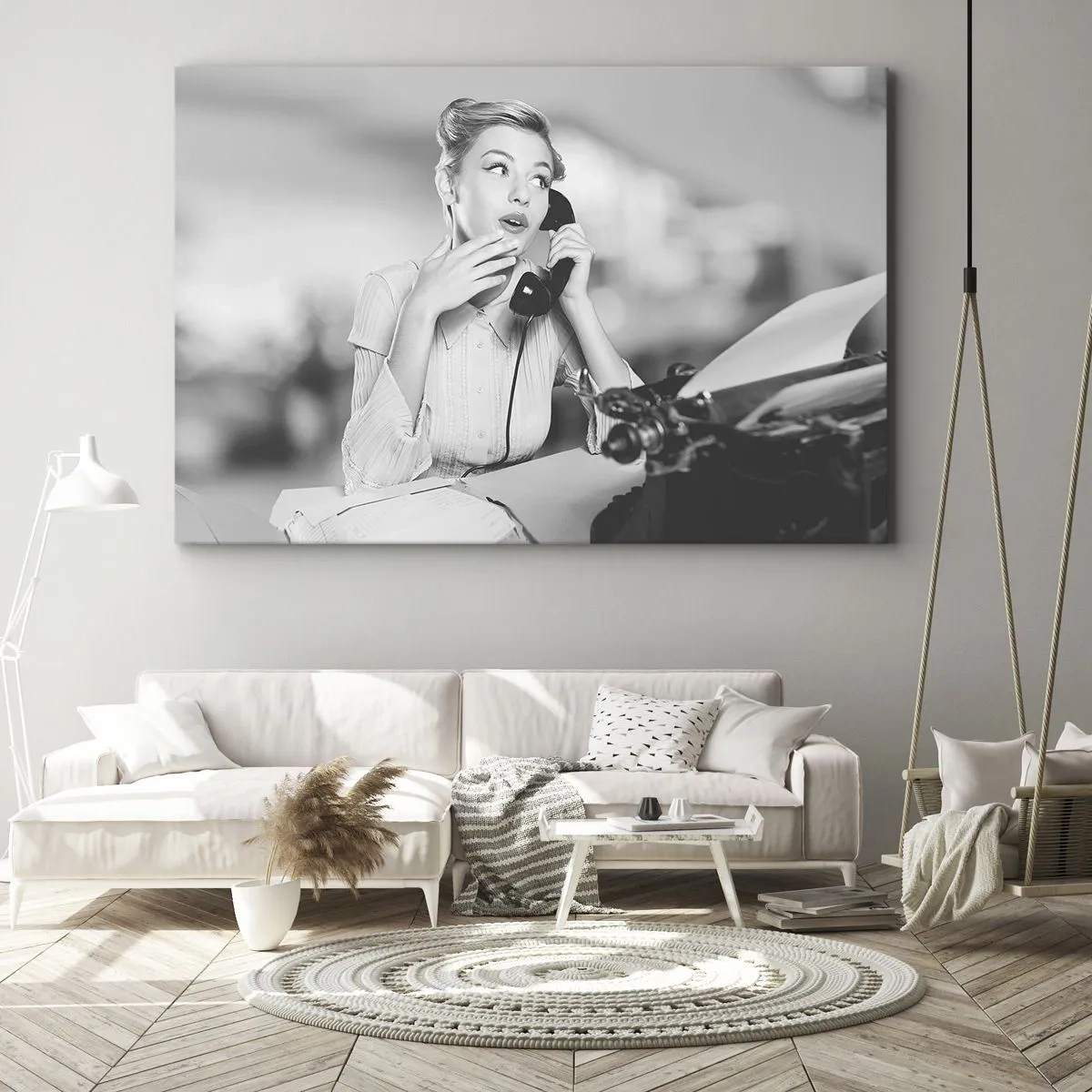 Quadro em tela - Olá, estes são os anos 50. - 120x80 cm