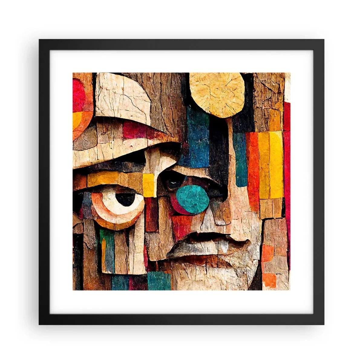 Pôster com moldura preta - Vejo-te... - 40x40 cm