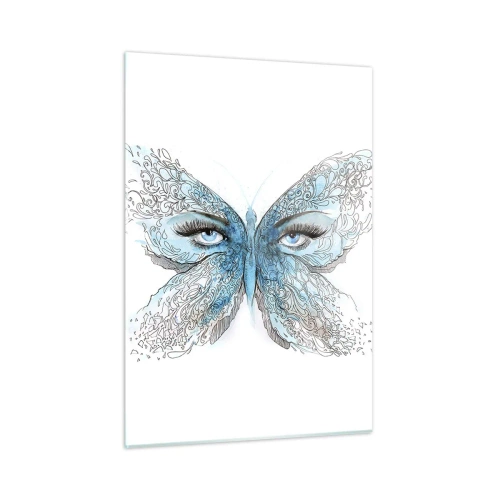 Quadro em vidro - Borboleta eros - 50x70 cm
