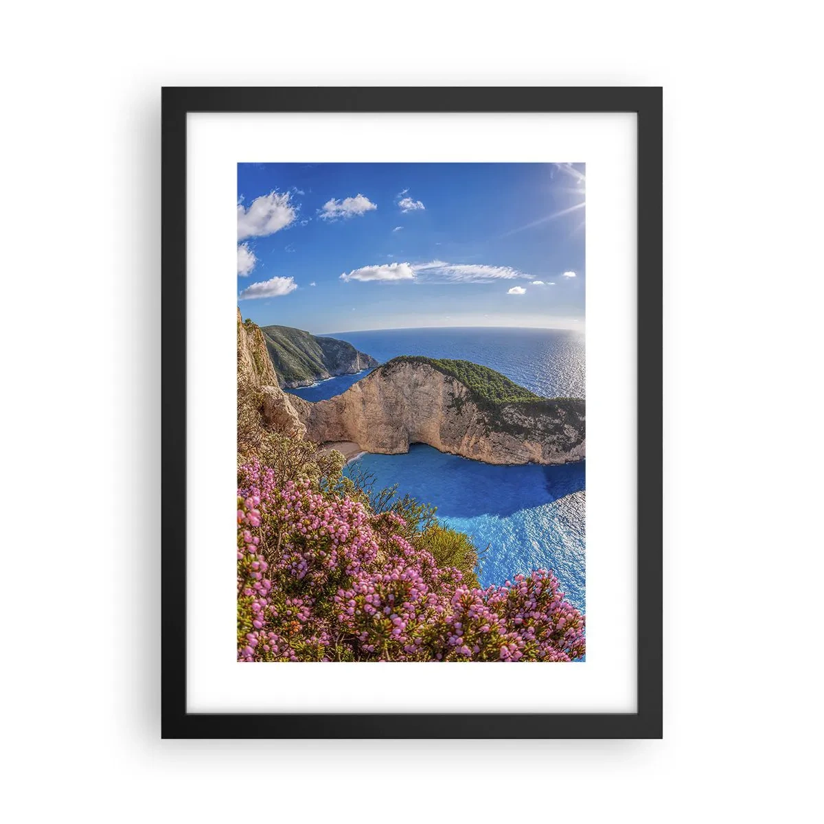 Pôster com moldura preta - As minhas grandes férias gregas - 30x40 cm