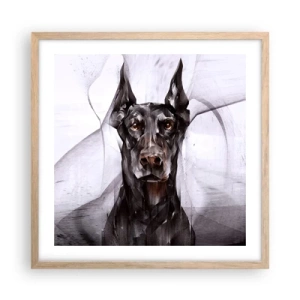 Pôster com moldura de carvalho claro - Nascido na nobreza - 50x50 cm