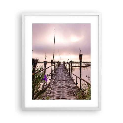 Pôster em moldura branca - Paz e tranquilidade da Ásia - 40x50 cm