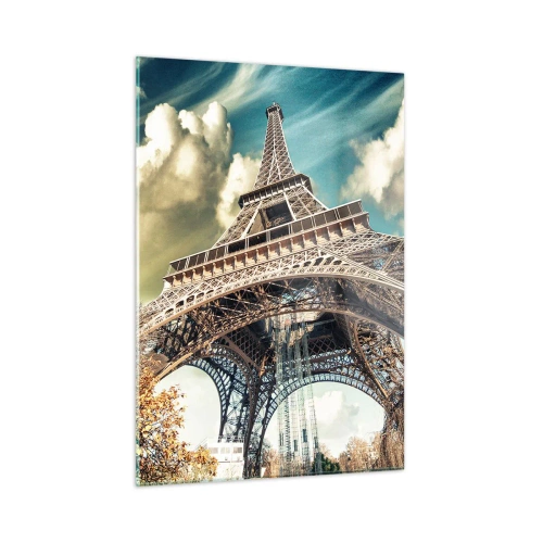 Quadro em vidro - E no outono em Paris... - 50x70 cm