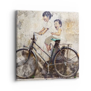 Quadro em tela - Verdadeiro ou falso? - 40x40 cm