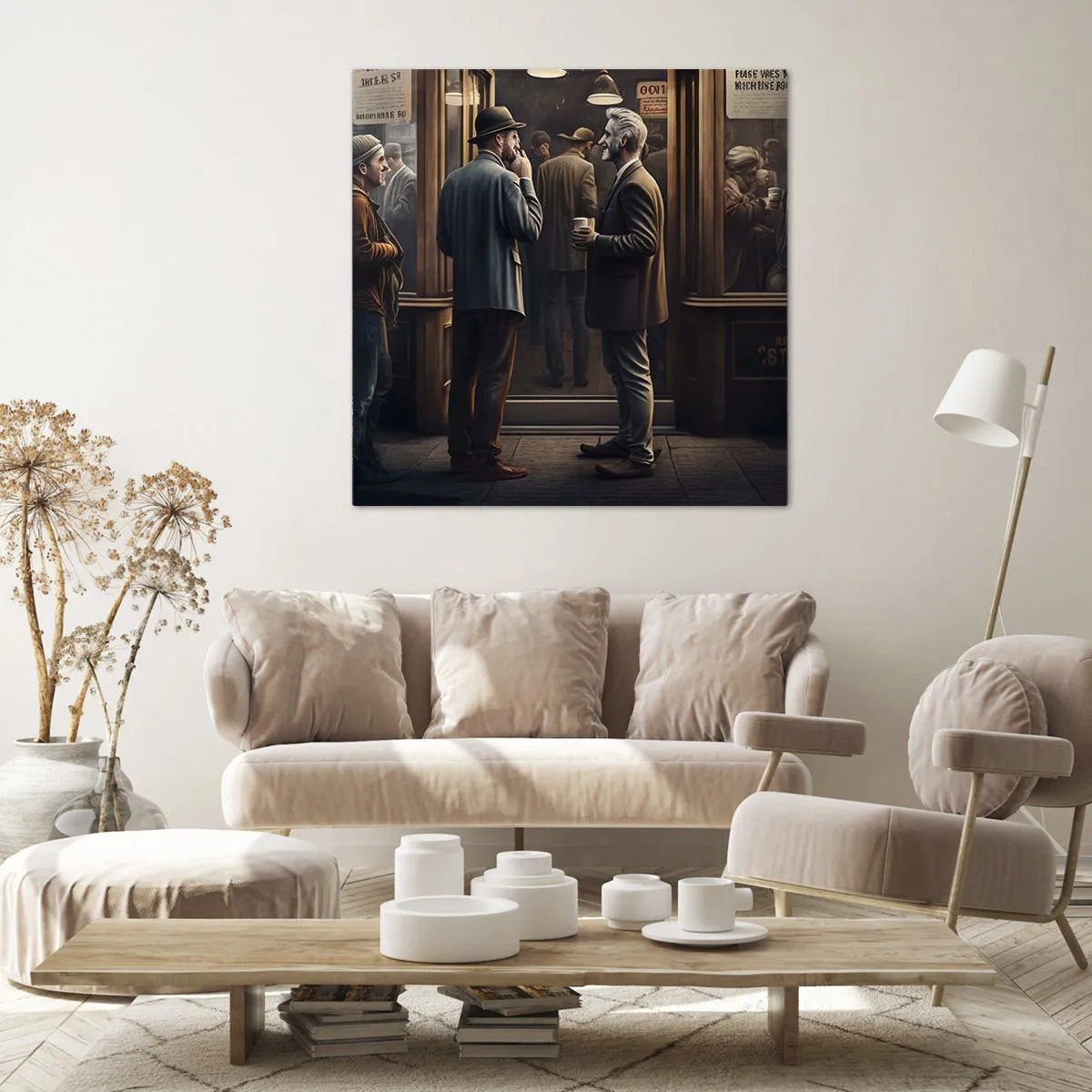 Quadro em tela - Boa hora do dia - 50x50 cm