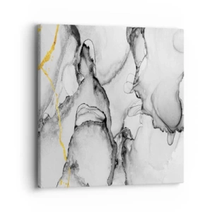 Quadro em tela - Composição dourada - 40x40 cm