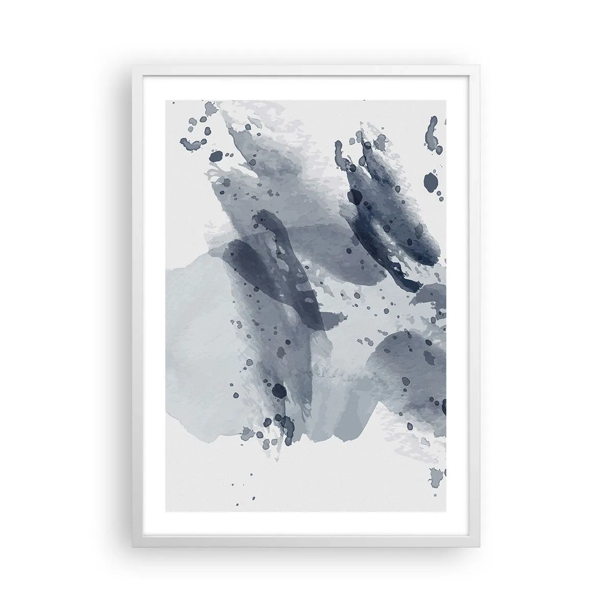 Pôster em moldura branca - Um estudo da natureza da água - 50x70 cm