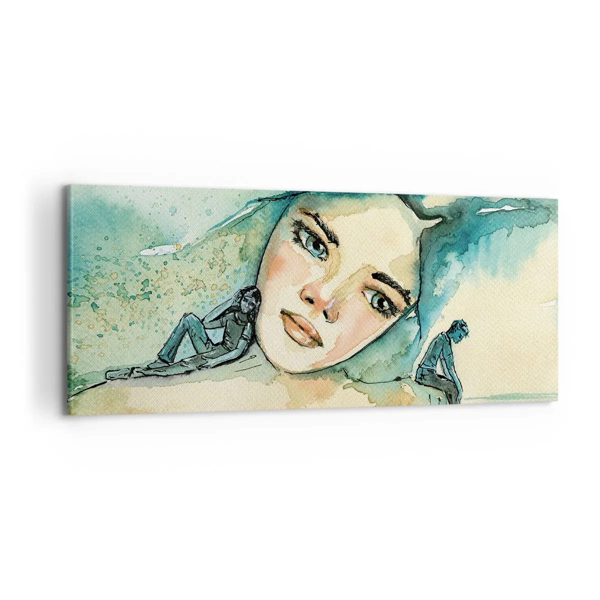Quadro em tela - Am I blue? - 100x40 cm