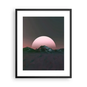 Pôster com moldura preta - Numa galáxia vizinha - 40x50 cm