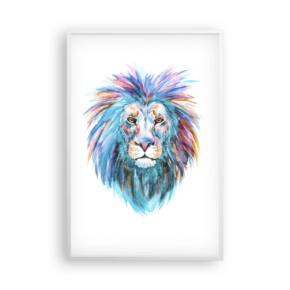 Pôster em moldura branca - Aura eletrizante - 61x91 cm