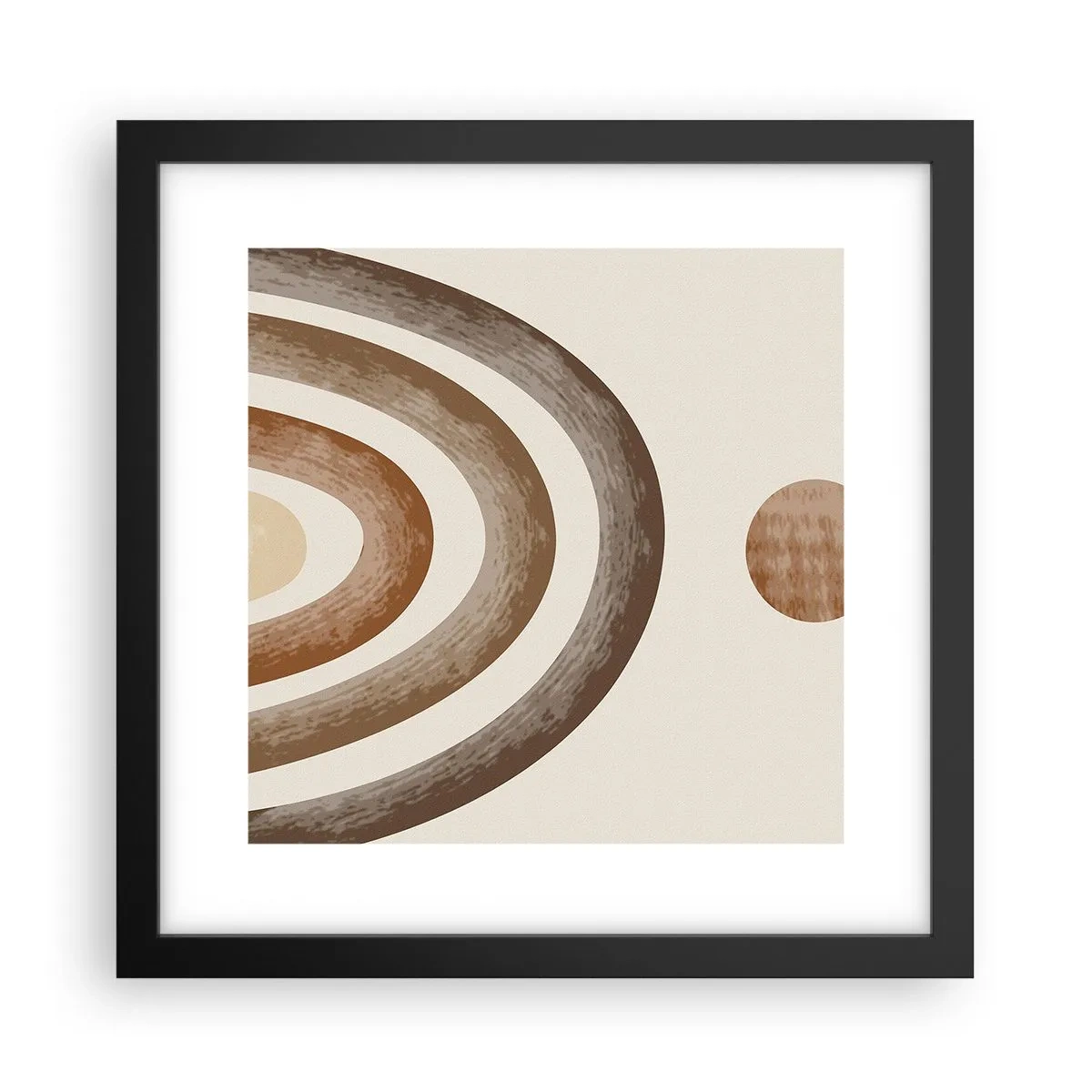 Pôster com moldura preta - Numa galáxia muito distante - 30x30 cm