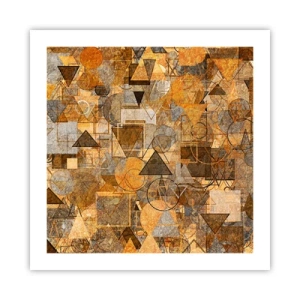 Pôster - O mundo em forma - 50x50 cm