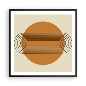 Pôster com moldura preta - O plano perfeito - 60x60 cm