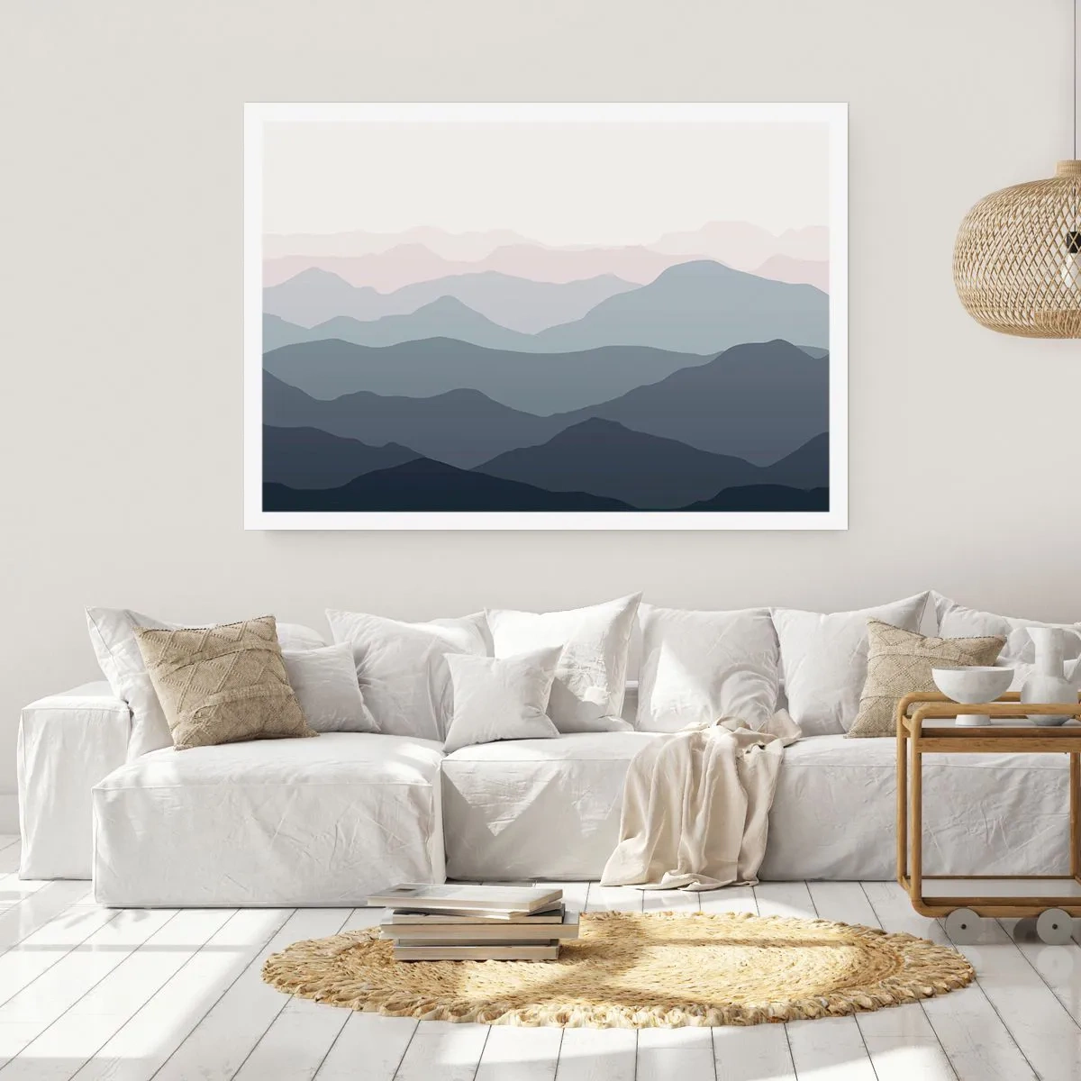 Pôster - Ondas de montanha - 50x40 cm