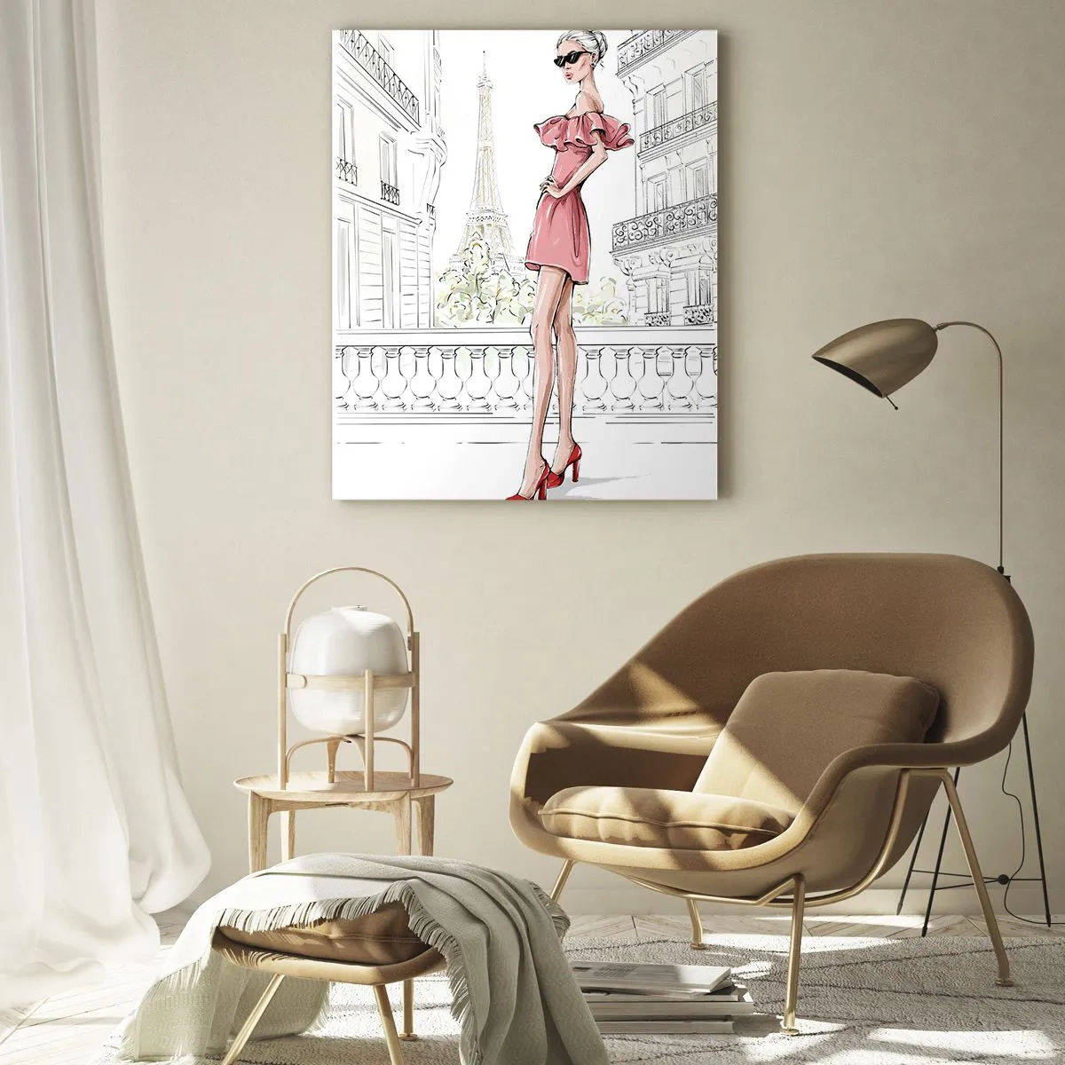 Quadro em vidro - A arte da moda - 80x120 cm