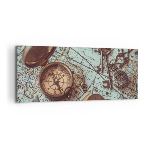 Quadro em tela - Para o aventureiro - 100x40 cm