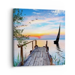Quadro em tela - Boa noite - 40x40 cm