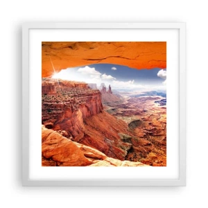 Pôster em moldura branca - Esculpido pela própria natureza - 40x40 cm