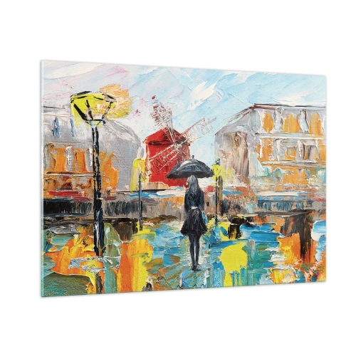 Quadro em vidro - Lendas parisienses - 100x70 cm