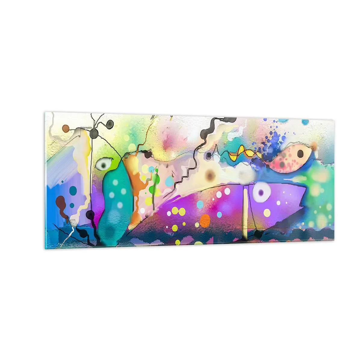 Quadro em vidro - Sem palavras! - 100x40 cm