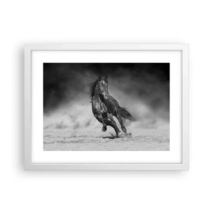 Pôster em moldura branca - Digno do próprio emir - 40x30 cm