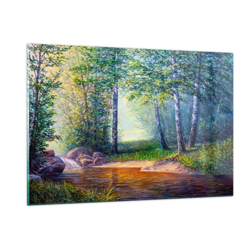 Quadro em vidro - Cenário idílico - 120x80 cm