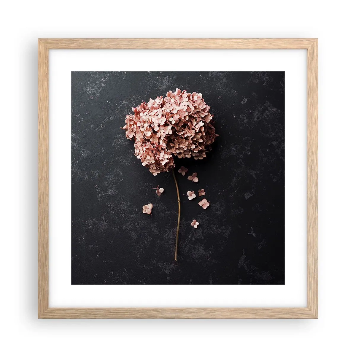 Pôster com moldura de carvalho claro - Um sinal verdadeiramente romântico - 40x40 cm