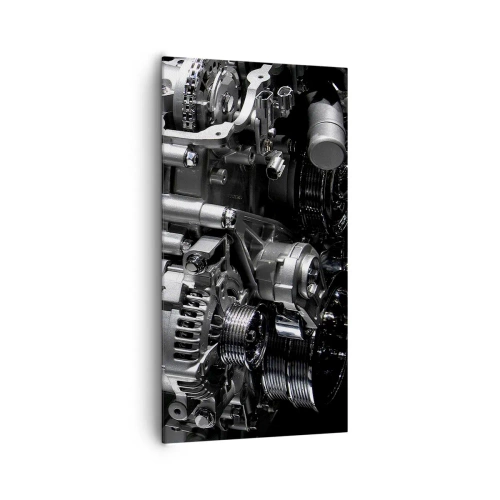 Quadro em tela - Aço, belo, forte - 65x120 cm