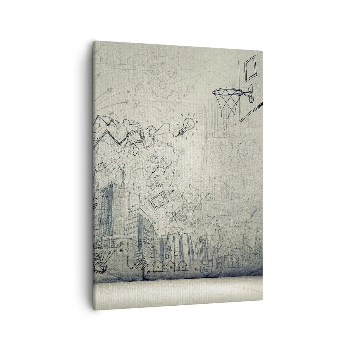 Quadro em tela - Minha vida maravilhosa na cidade - 50x70 cm