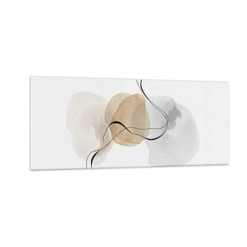 Quadro em vidro - Contas ao vento - 100x40 cm