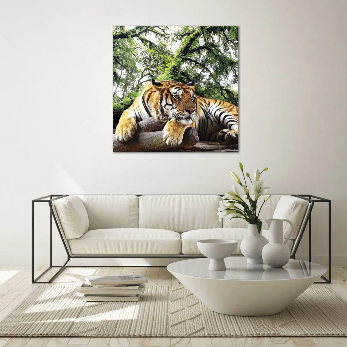 Quadro em vidro - Com os melhores cumprimentos - 50x50 cm