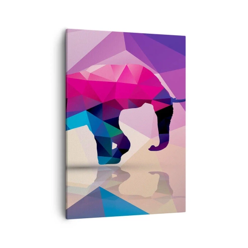 Quadro em tela - Dinossauro de cristal - 50x70 cm
