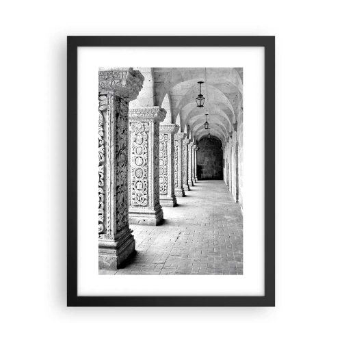 Pôster com moldura preta - E para onde...? - 30x40 cm