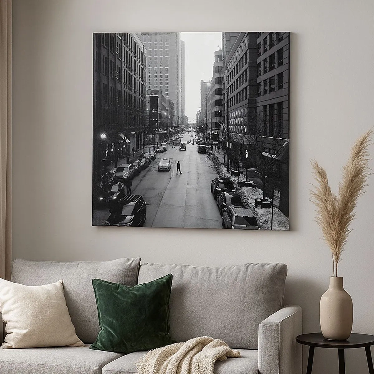 Quadro em tela - Outro dia como todos os dias - 30x30 cm