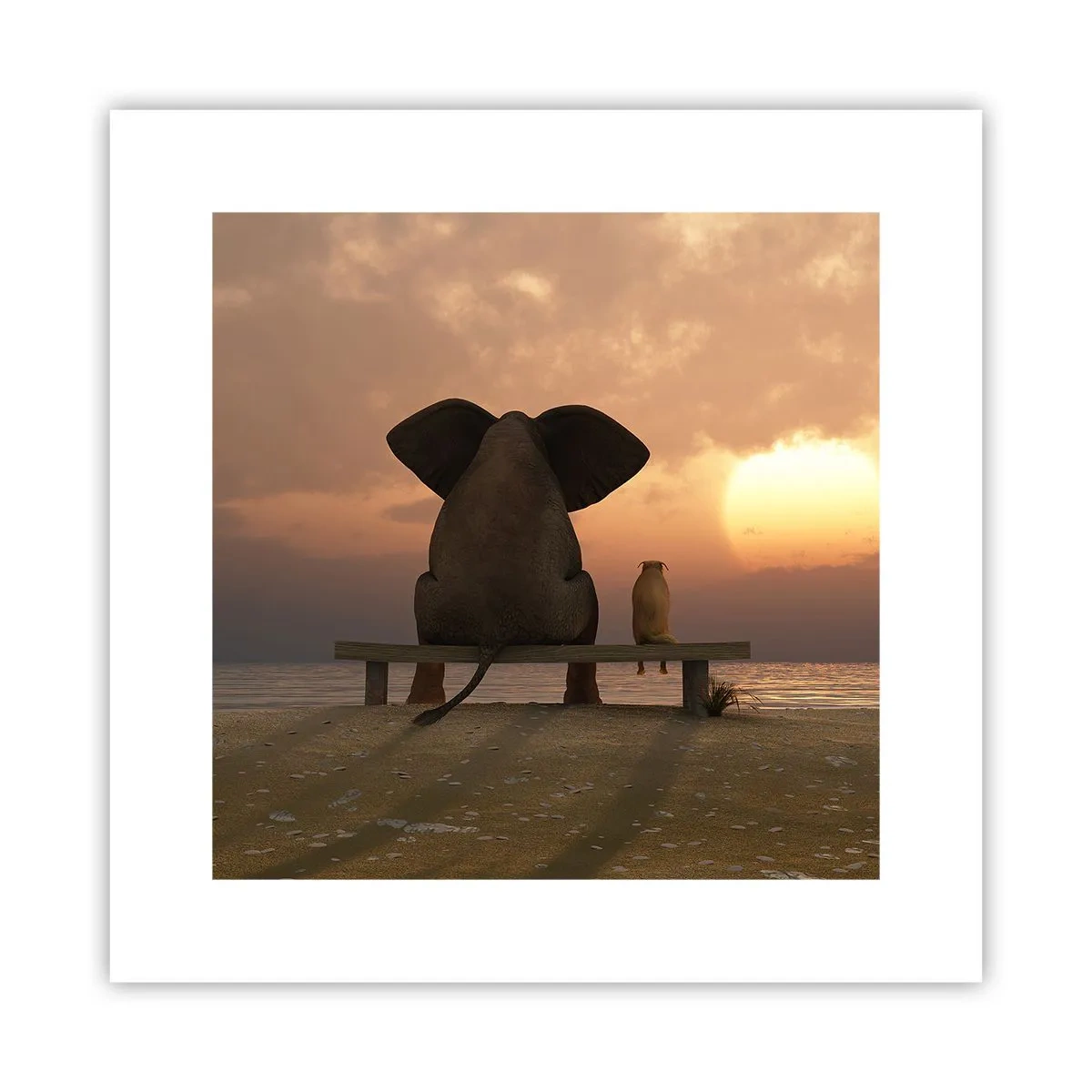 Pôster - Como é bom ficarmos em silêncio juntos - 30x30 cm