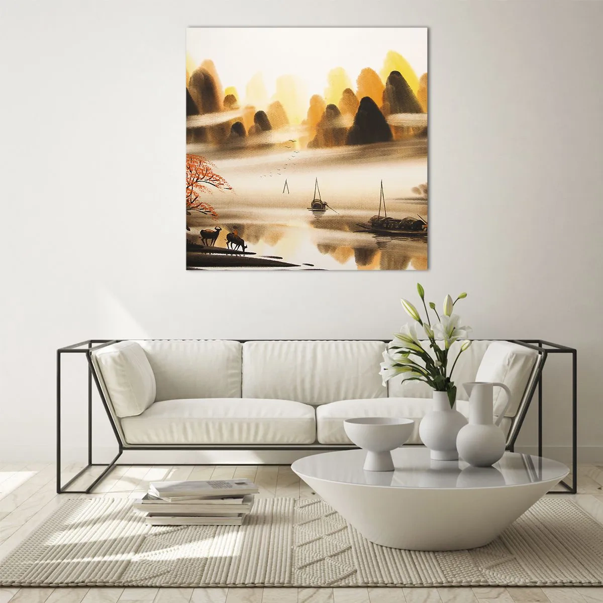 Quadro em vidro - Além do Extremo Oriente - 60x60 cm