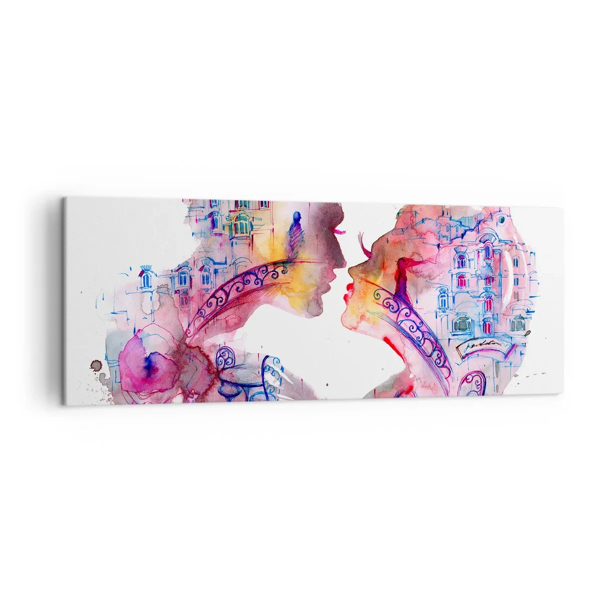 Quadro em tela - A ponte secreta dos suspiros - 140x50 cm
