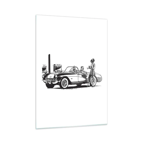 Quadro em vidro - 60º - América Despreocupada - 50x70 cm