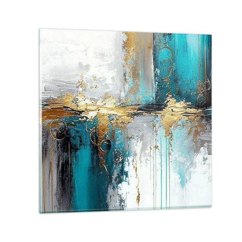 Quadro em vidro - Tudo flui - 70x70 cm