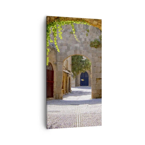 Quadro em tela - Em breve aparecerá uma procissão - 55x100 cm