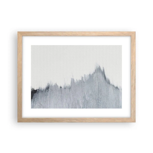 Pôster com moldura de carvalho claro - Um registo misterioso - 40x30 cm