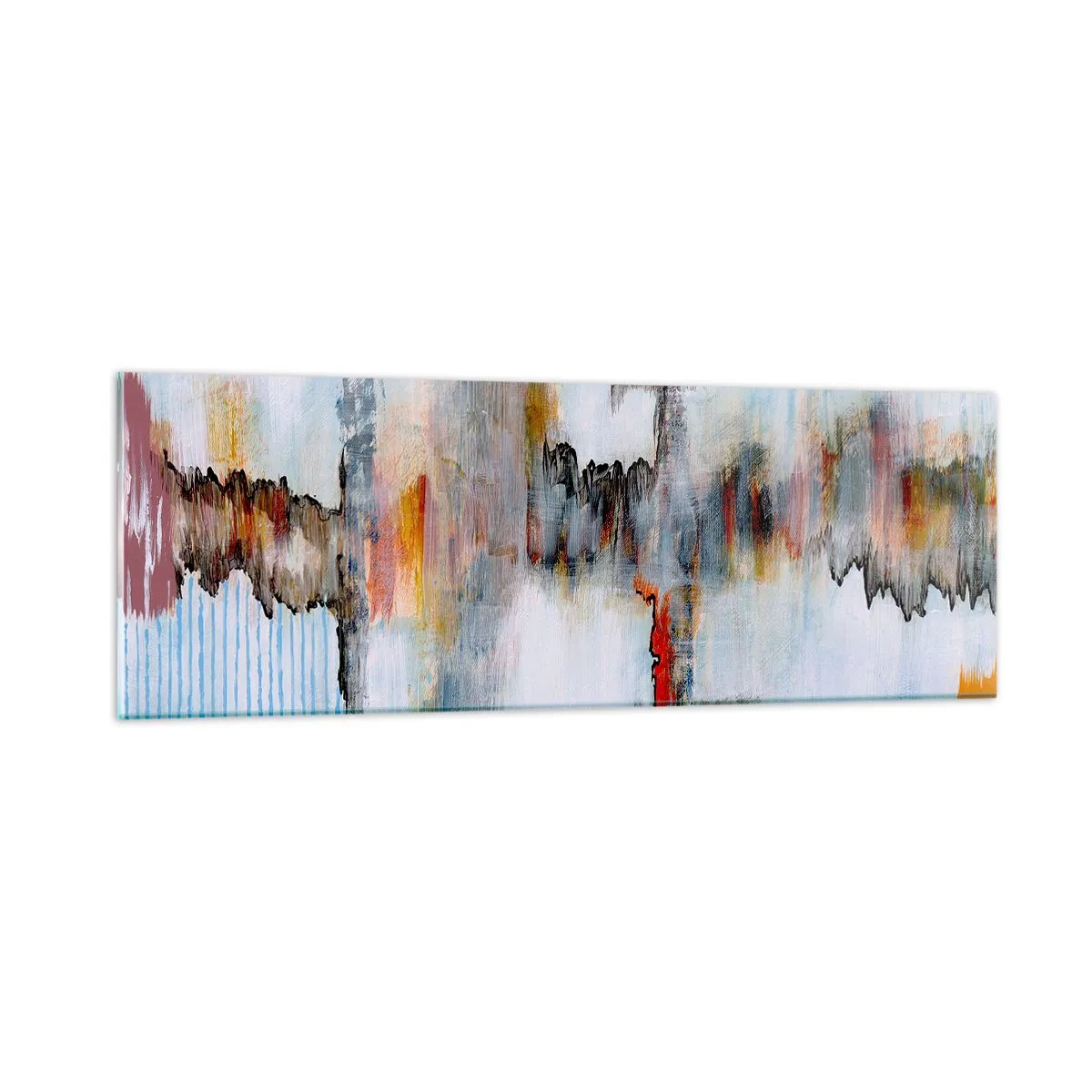 Quadro em vidro - Com um palito na água - 90x30 cm