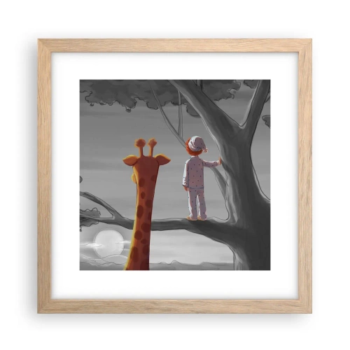 Pôster com moldura de carvalho claro - Isso está realmente acontecendo - 30x30 cm