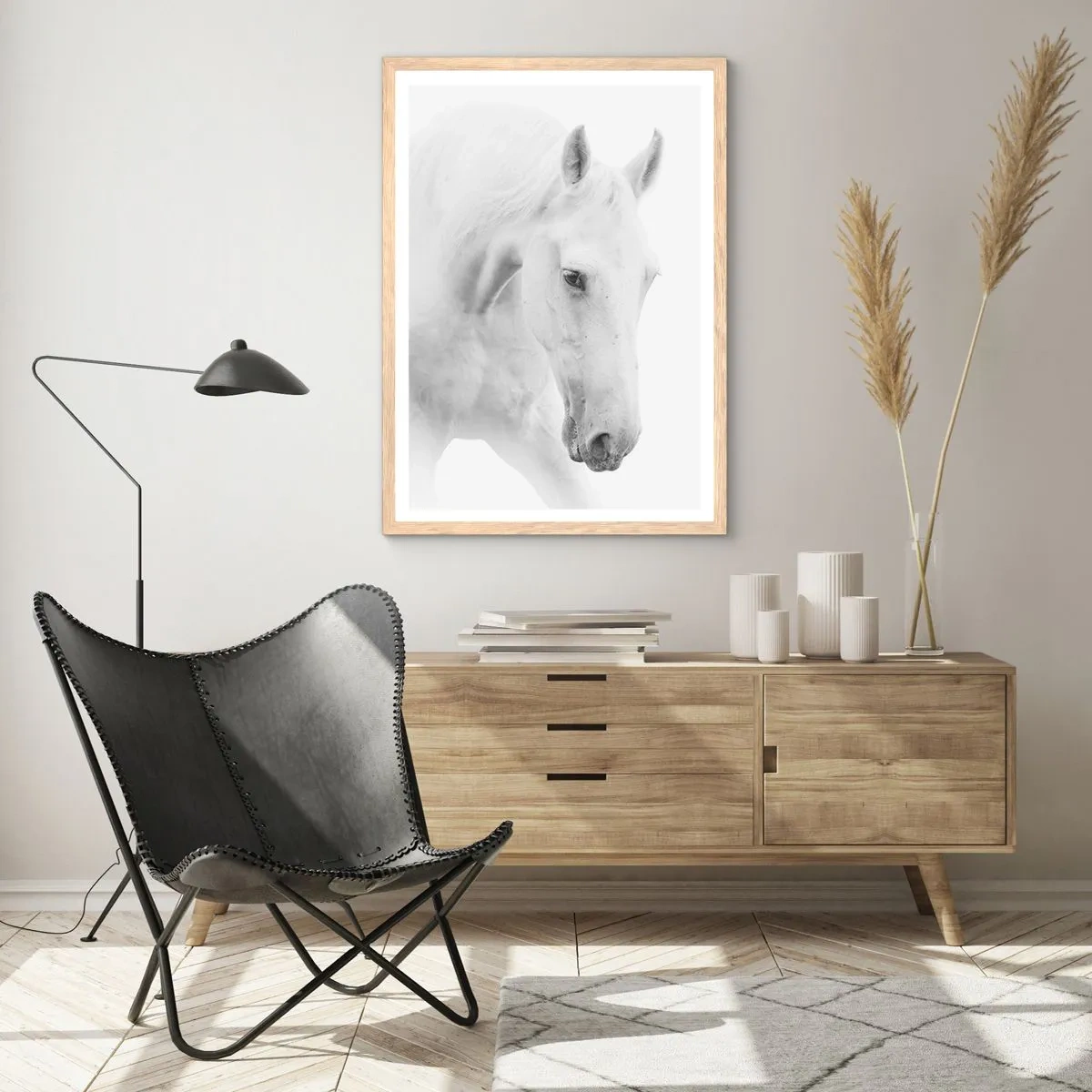 Pôster com moldura de carvalho claro - Será amizade...? - 30x40 cm