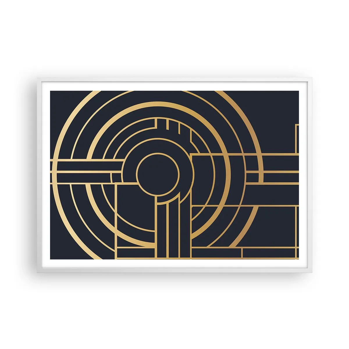 Pôster em moldura branca - Rotação das coisas - 100x70 cm