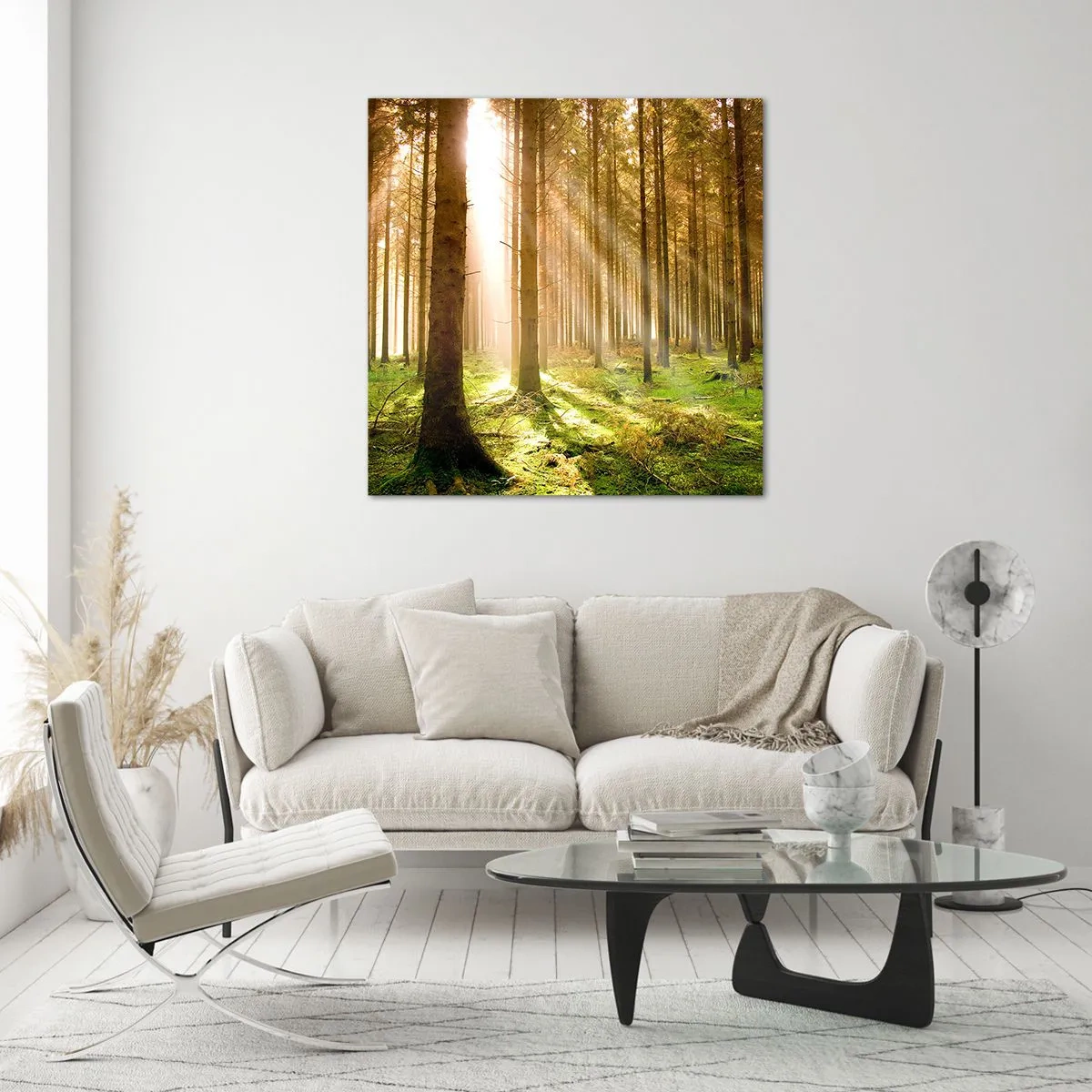 Quadro em vidro - Os elfos estão prestes a aparecer - 50x50 cm