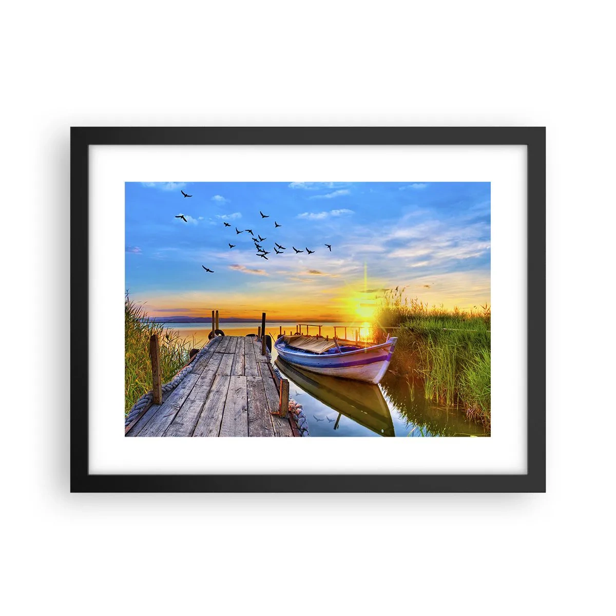 Pôster com moldura preta - Adeus, até amanhã - 40x30 cm